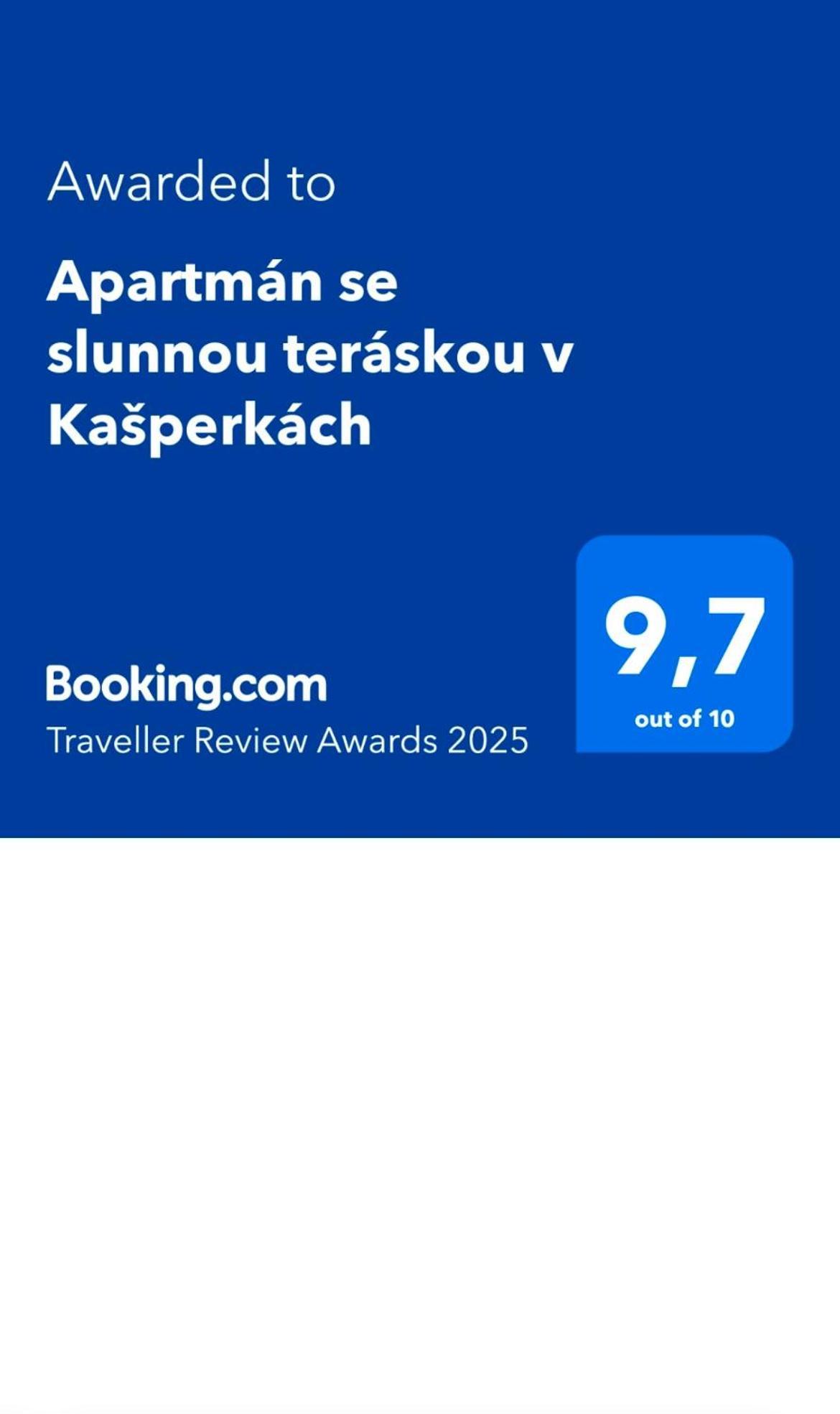 Apartman Se Slunnou Teraskou V Kasperkach Kasperske Hory Buitenkant foto